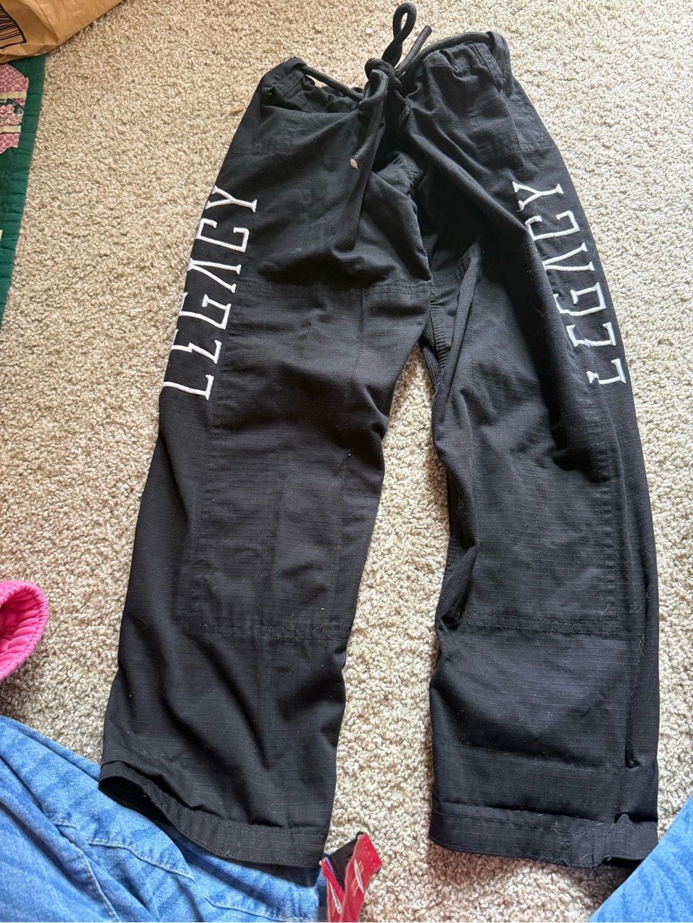Legacy Ninja 🥷 Tyquan do Black Kids Sweatpants with Side Script